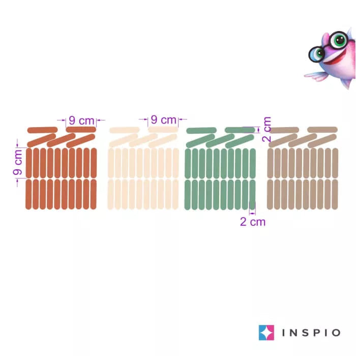 Konfeti žemiškų tonų – sienų lipdukai