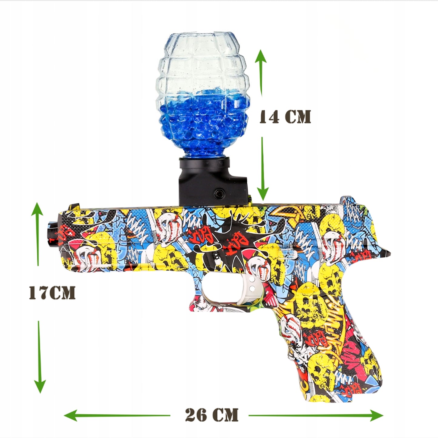 Desert Eagle gelinis žaislas – Blasteris (Geltonas)