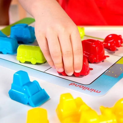 Miniland lavinamasis žaidimas Skaičiuok ir rūšiuok mašinas